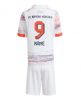 Bayern Munich Harry Kane #9 Maglia Gara Trasferta Repliche 2025-26 Bambino Maniche Corte